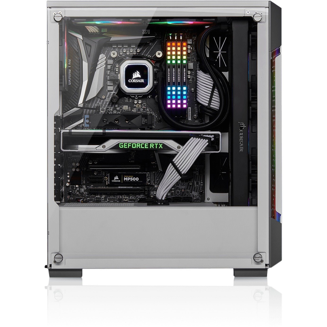 Buy Corsair Icue 2t Rgb Computer Case Mini Itx Atx Micro Atx Motherboard Supported Mid Tower Steel Tempered Glass White 6 50 Kg Guga